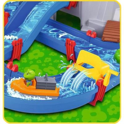 Parcours d'eau Smoby AquaPlay - Mountain Lake - 2 bâteaux + 3 figurines - Pour enfants de 3 ans et plus