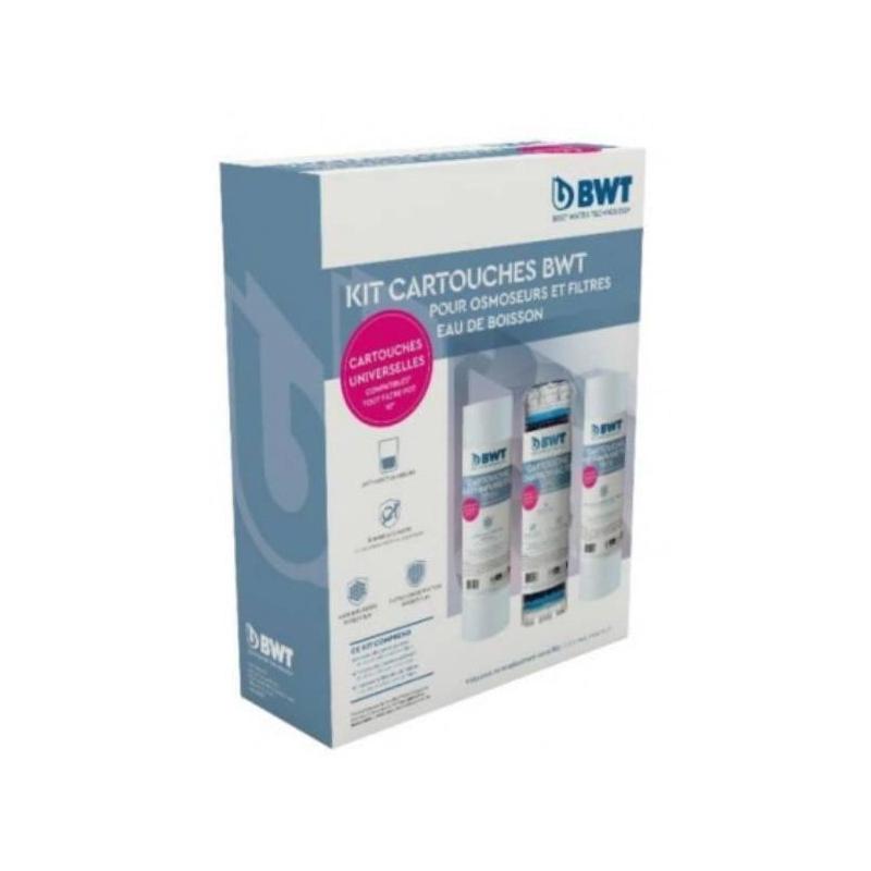 Pack filtres BWT pour osmoseurs - Pack de 3 préfiltres