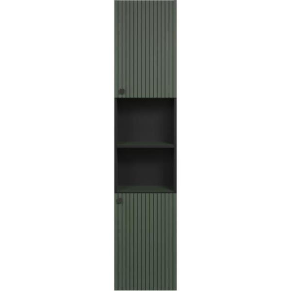 Colonne de salle de bain - Décor chene - L40 x H186 x P31cm - PURE BLISS
