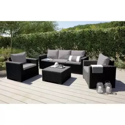 Ensemble de jardin modulable ALLIBERT CALIFORNIA Gris