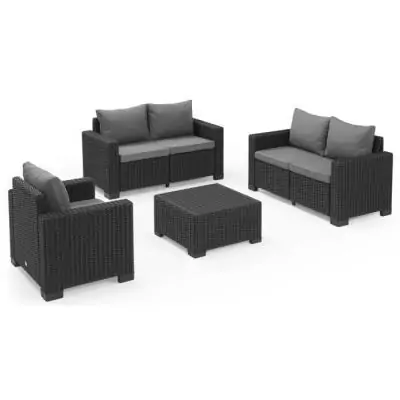 Ensemble de jardin modulable ALLIBERT CALIFORNIA Gris