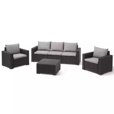 Ensemble de jardin modulable ALLIBERT CALIFORNIA Gris