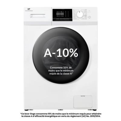 Lave-linge hublot Continental Edison 8kg - Moteur induction