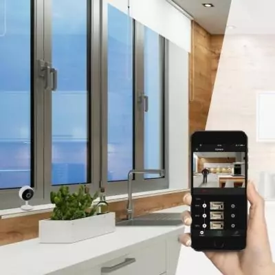 Caméra IP Wi-Fi intérieure 1080P - Contrôle via GH/Alexa Caméra IP Wi-Fi intérieure 1080P - Contrôle via GH/Alexa