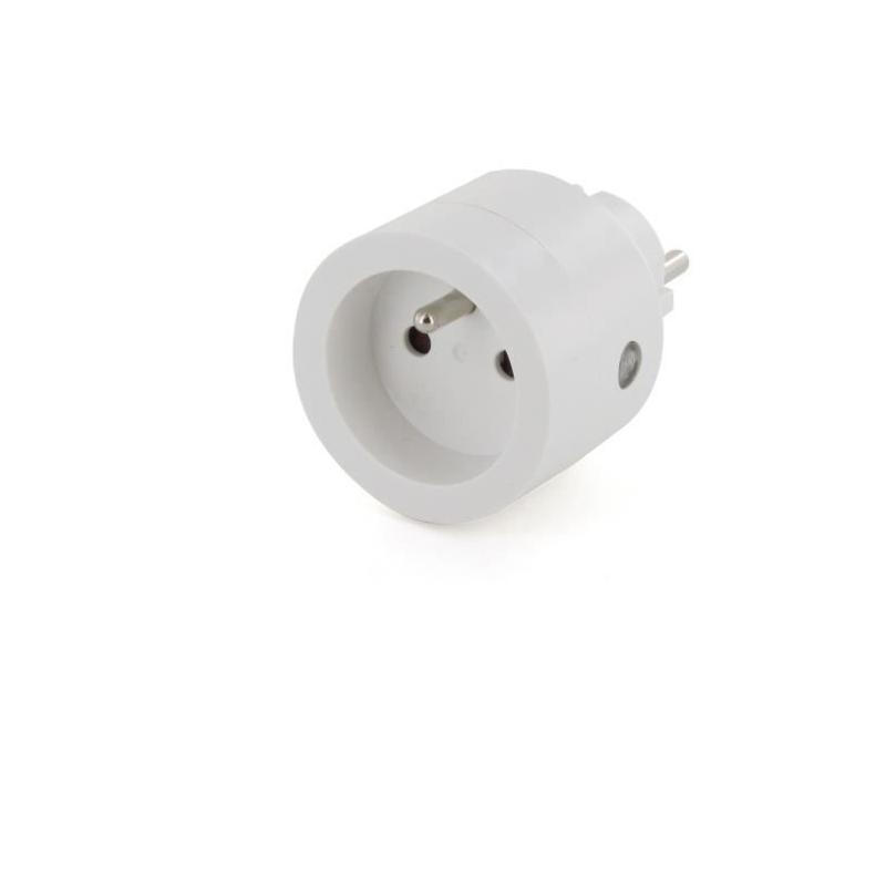 Prise connectée CHACON - Programmateur Wi-fi 10A Blanc