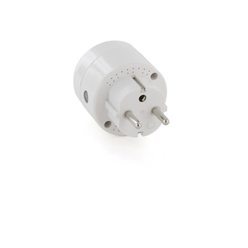 Prise connectée CHACON - Programmateur Wi-fi 10A Blanc
