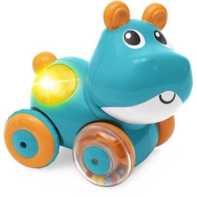 Doudou Chicco Hippo Sprint&go - Bleu et orange
