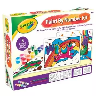 Kit de peinture par numéro CRAYOLA – 6 gabarits – 5 ans