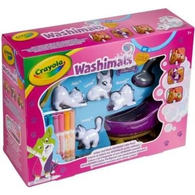 Coffret de coloriage 3D Washimals : feutres lavables inclus
