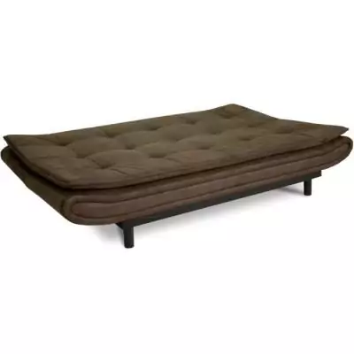 Banquette clic-clac DARIUS - Confort et style en tissu marron Banquette clic-clac DARIUS - Confort et style en tissu marron