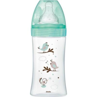 Biberon Dodie Initiation+ Anti-Coliques 3 Vitesses en Verre 270ml