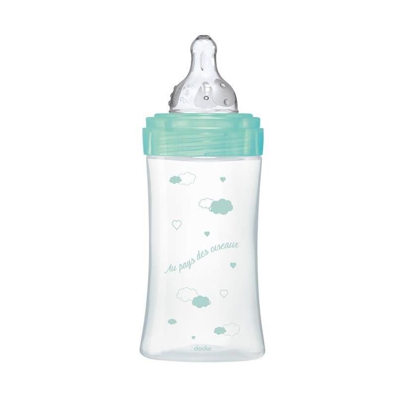 Biberon Dodie Initiation+ Anti-Coliques 3 Vitesses en Verre 270ml