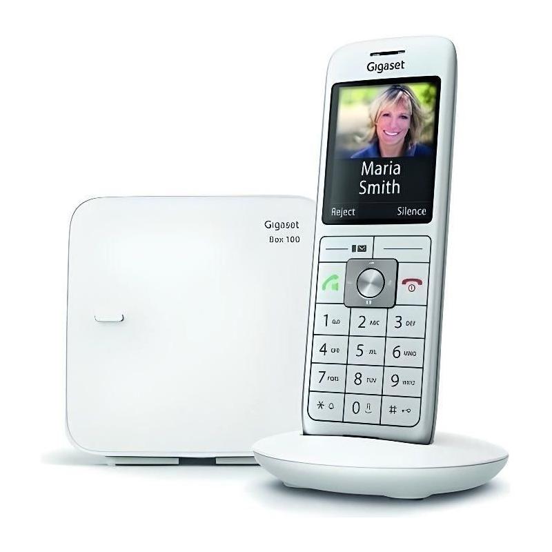 Téléphone Fixe GIGASET CL 660 Blanc - Répertoire 400 contacts