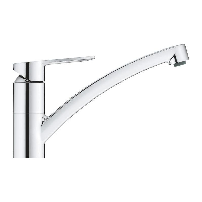Mitigeur évier GROHE Start Eco: Design chromé pour un débit optimal