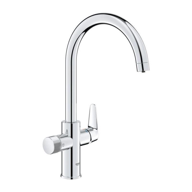 Robinet de cuisine filtrant chromé - GROHE Blue Pure StartCurve