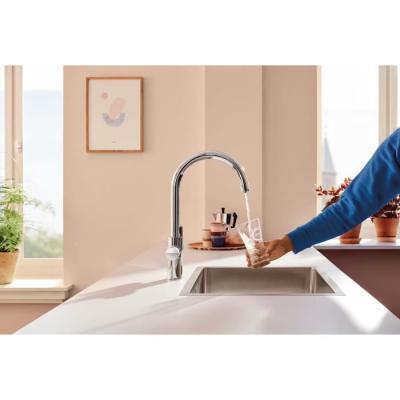 Robinet de cuisine filtrant chromé - GROHE Blue Pure StartCurve
