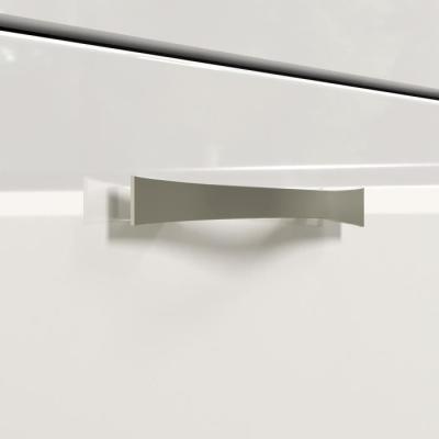 Ensemble salle de bain blanc brillant - 2 colonnes + meuble vasque + miroir