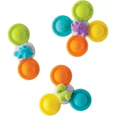 Coffret de 3 spinners pour le bain - INFANTINO - Jouet de bain