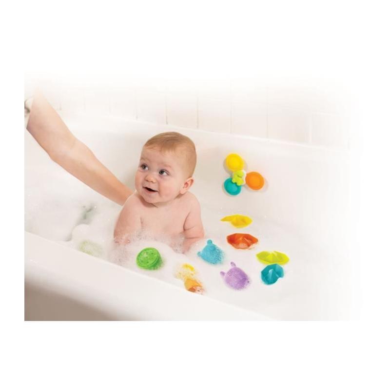 Coffret de bain INFANTINO : 11 pièces en silicone