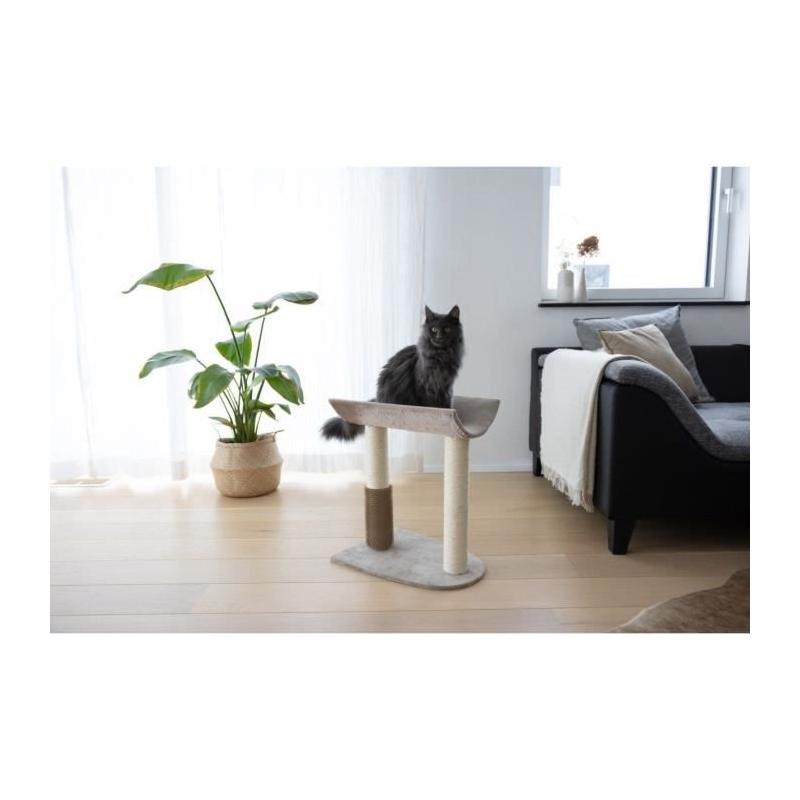 Arbre à chat design taupe - 49x35x56 cm - Qualité Kerbl