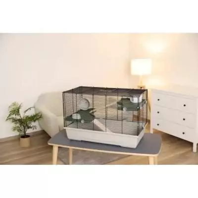 Cage 3 étages pour petits rongeurs 80*45*53 cm - FLAT NATURE - KERBL Cage 3 étages pour petits rongeurs 80*45*53 cm - FLAT NATURE - KERBL