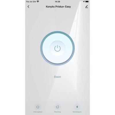 Prise connectée WiFi +BT, 16A, 3680W - Konyks Priska+ Easy
