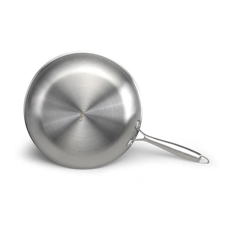 Poêle 28 cm inox Triply MEP159 - LIVOO: Made in France, Tous feux