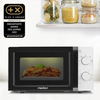 Four micro onde MEDION MD 11475 - Noir et blanc: Cuisinez en toute élégance