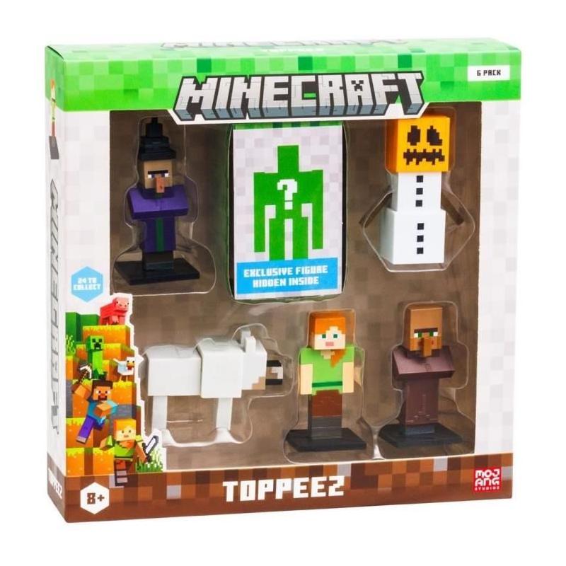 Coffret 6 petites figurines Minecraft - Figurine mystère