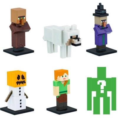 Coffret 6 petites figurines Minecraft - Figurine mystère
