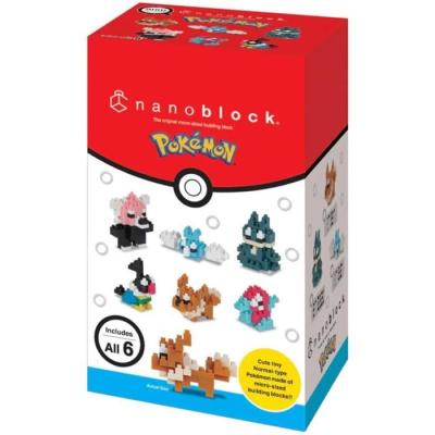 Coffret 6 figurines NANOBLOCK - Pack Pokémon Normal Coffret 6 figurines NANOBLOCK - Pack Pokémon Normal