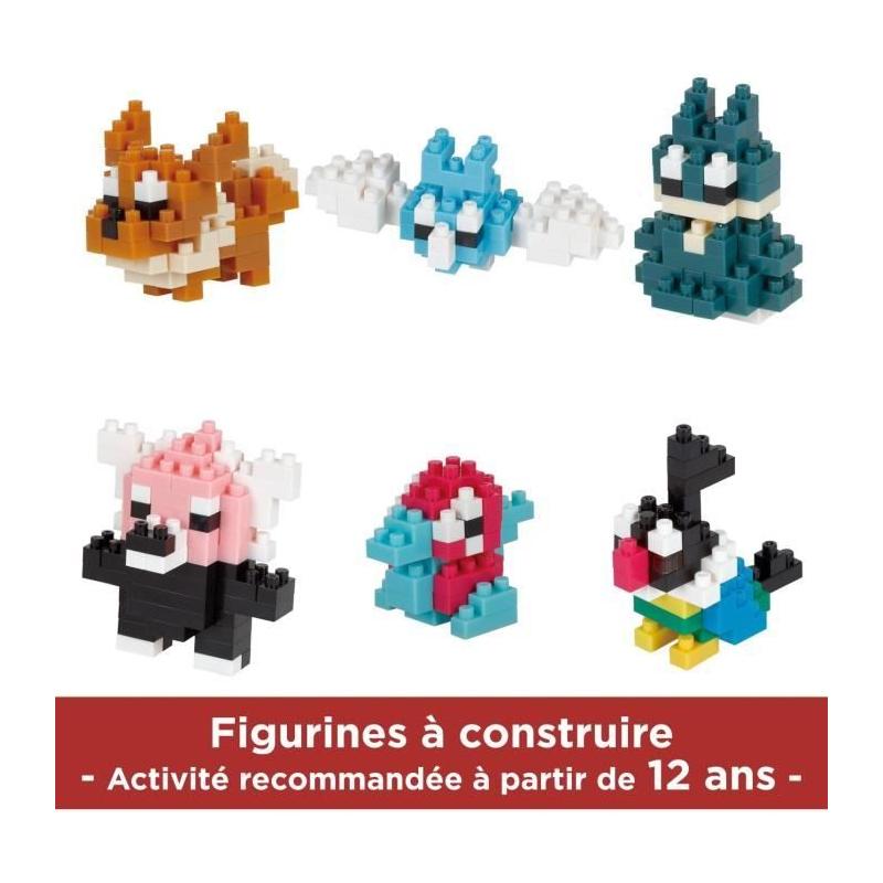 Coffret 6 figurines NANOBLOCK - Pack Pokémon Normal