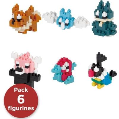 Coffret 6 figurines NANOBLOCK - Pack Pokémon Normal Coffret 6 figurines NANOBLOCK - Pack Pokémon Normal