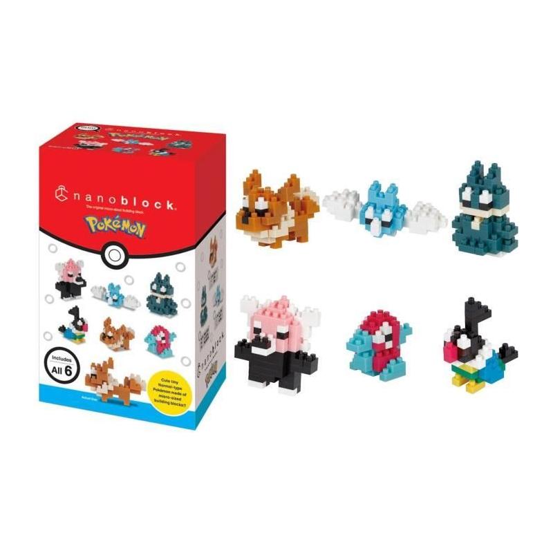 Coffret 6 figurines NANOBLOCK - Pack Pokémon Normal