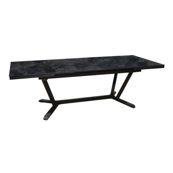 Table de jardin - Rectangulaire - Extensible - Structure en aluminium - Jusqu'a 12 p. - VITA - Proloisirs