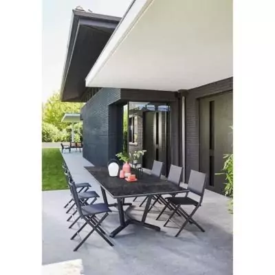 Table de jardin extensible en aluminium pour 12 personnes - VITA