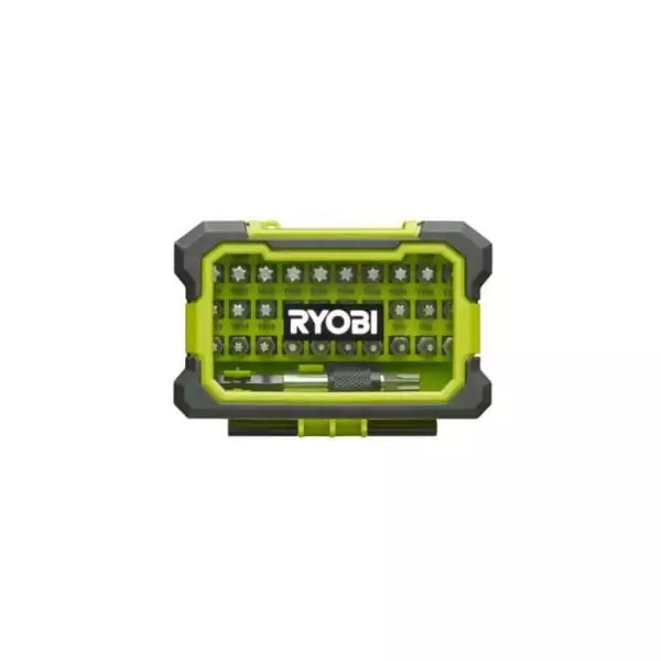 Coffret renforcé RYOBI 32 embouts de vissage Torx T7-T40 - porte-embouts a fixation rapide RAK32TSD