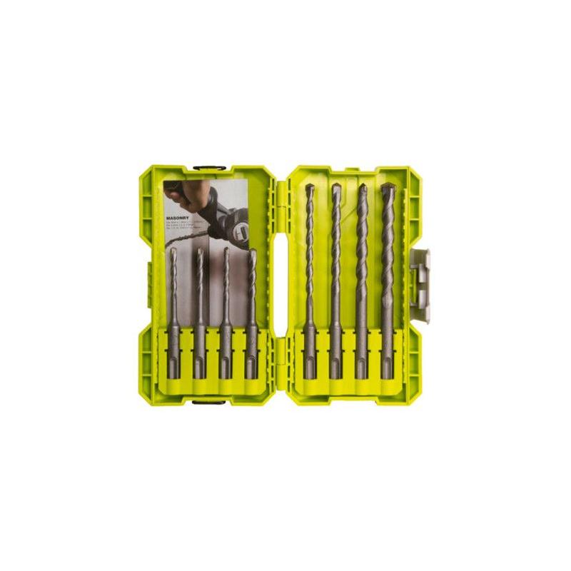 Coffret empilage 8 forets SDSPLUS RYOBI - Précision garantie