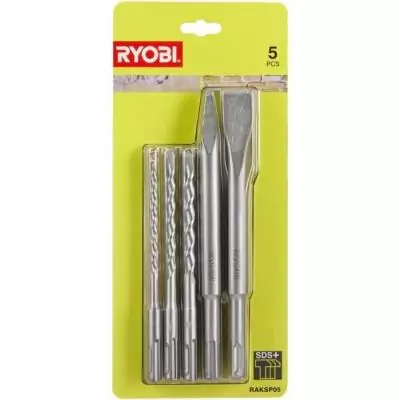 Ensemble de forets et burins SDS+ pour percer et buriner - RYOBI