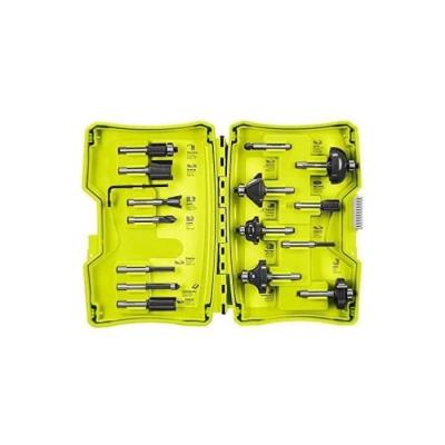 Coffret 15 fraises panachées 6 mm + clé pour défonceuses - RYOBI