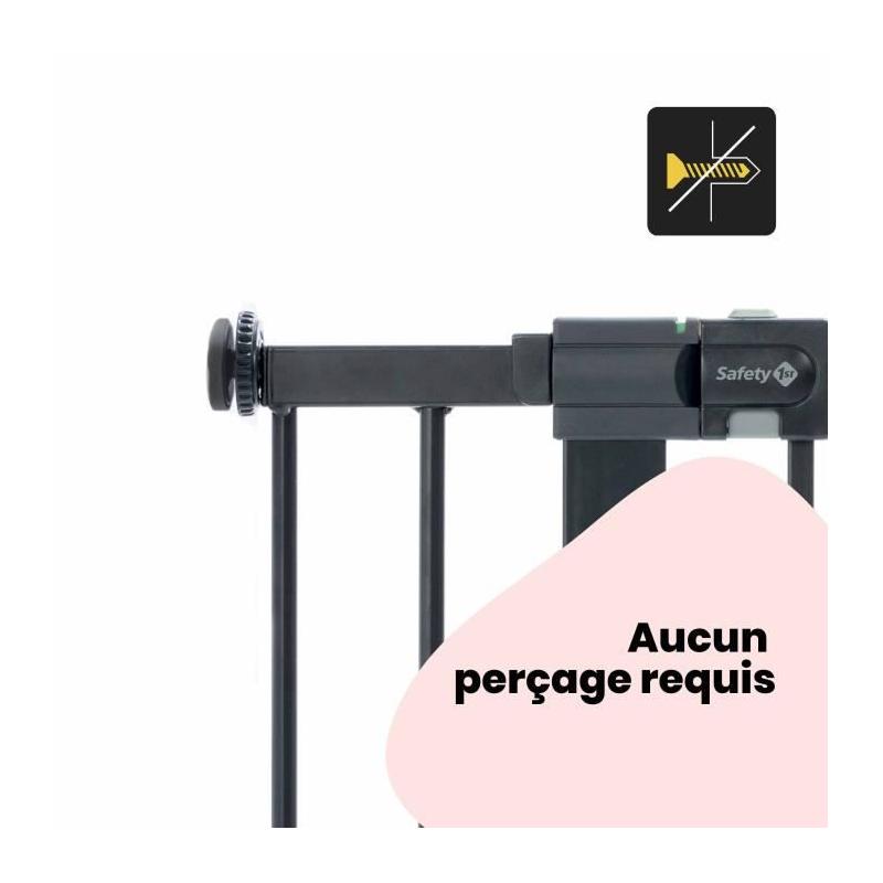 Extension de barrière de sécurité 14 cm - Métal Noir