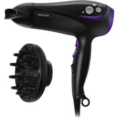 Sèche-cheveux ionique SENCOR - Puissant 2000 W - Noir