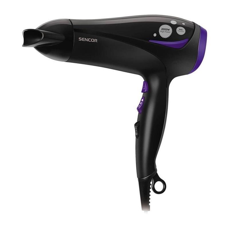 Sèche-cheveux ionique SENCOR - Puissant 2000 W - Noir