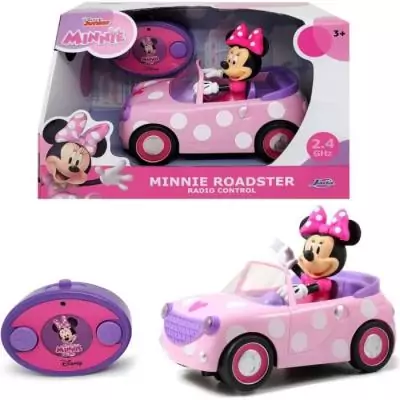 Achetez la voiture radiocommandée Majorette Minnie avec figurine 