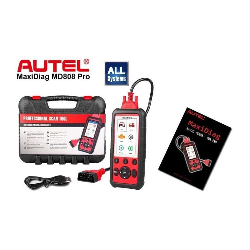 Diagnostic automobile puissant: AUTEL MaxiDiag MD808 Pro