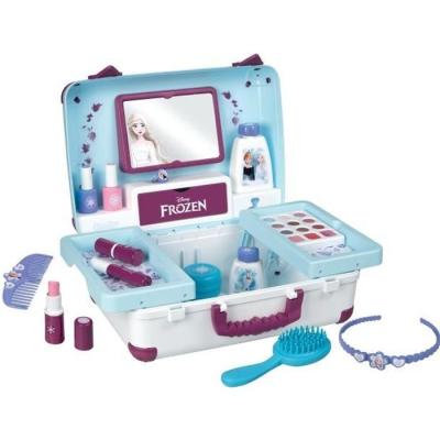 Valise beauté Reine des Neiges pour coiffure, onglerie et maquillage