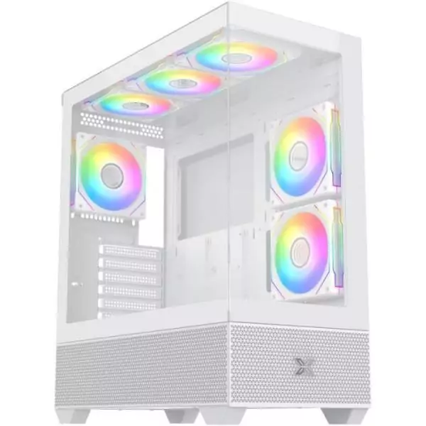 Boitier sans alimentation - XIGMATEK Alphard Arctic - Moyen tour - Format E-ATX - Blanc