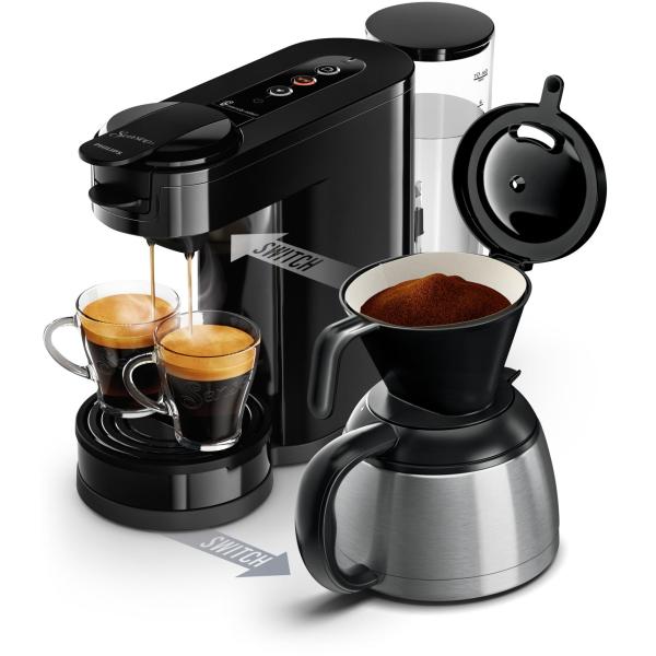 Machine a café dosette - PHILIPS - SENSEO SWITCH HD6592/65 - Noir intense