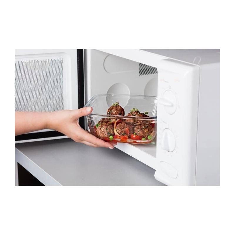 Boîte carrée avec couvercle Pyrex 16 cm - 800 ml - Cook & Go - Verre borosilicate