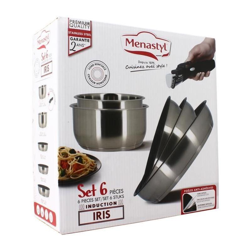 Ensemble de cuisine MENASTYL pour induction - 6 pièces
